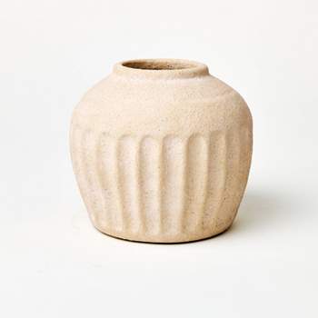 Short Carved Ceramic Vase - Threshold™ designed with Studio McGee