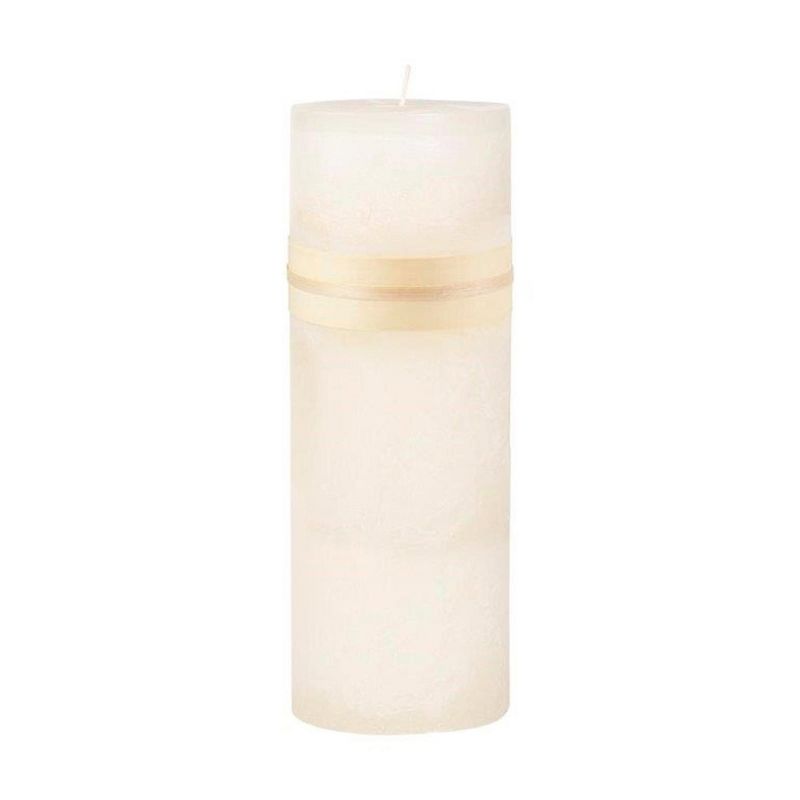 Northlight Cylindrical Accent Pillar Candle - 9" - Cream, 1 of 2
