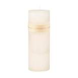 Northlight 9" Ivory Traditional Cylindrical Outdoor Pillar Candle