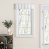 Ellis Curtain Home Classic Narrow Ruffle Rod Pocket Valance, White - 2 of 4