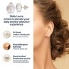 Bella Leora Pearl Earrings: White AAA Freshwater - 14k Gold Studs - 2 of 4