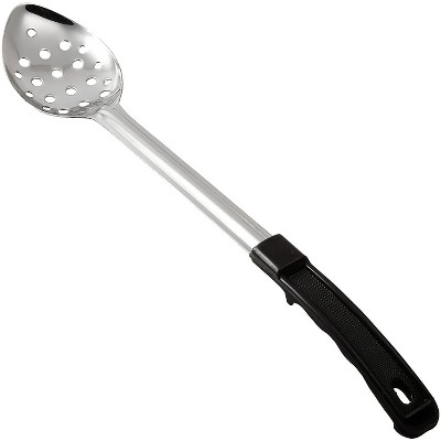 Winco Perforated Basting Spoon with Stop Hook and Bakelite Handle, 15-Inch