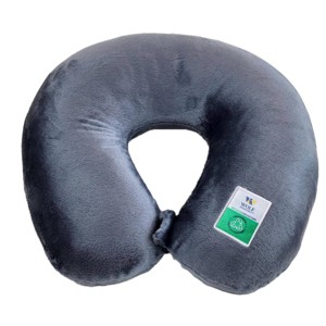 WOLF Recycled Travel Neck Pillow - Pewter - 1 of 3