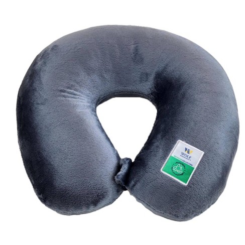 WOLF Recycled Travel Neck Pillow Pewter