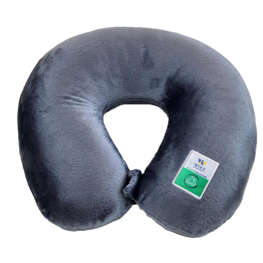 Photos - Travel Accessory WOLF Recycled Travel Neck Pillow - Pewter shell 