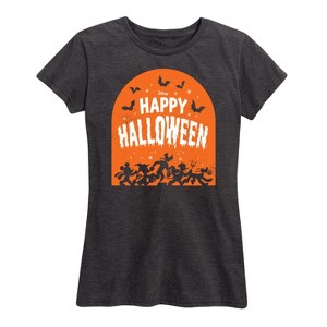 Women's - Disney - Happy Halloween Tombstone Short Sleeve Graphic T-Shirt - 1 of 4