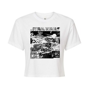 Women's - Star Wars - Comic Panel Cropped Graphic T-Shirt - 1 of 4