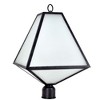 Crystorama Lighting Glacier 3 - Light Post Light in  Black Charcoal - 2 of 4