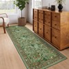 Indoor Room Accessory For Living Room Bedroom Modern Floral Pattern Area Rug Non Slip Soft Carpet Washable Low Pile Floor Mat - 4 of 4