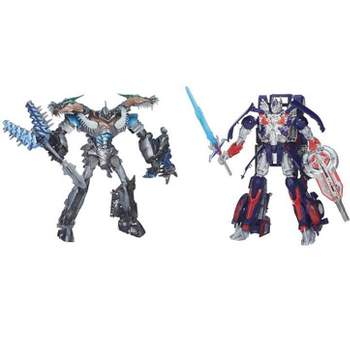 Leader Class Optimus and Grimlock | Transformers 4 Age of Extinction AOE Action figures