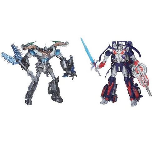 Leader Class Optimus And Grimlock | Transformers 4 Age Of