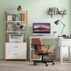 Hommoo 4-Tier Bookshelf,  Display Bookcase with 2 Drawers - 4 of 4