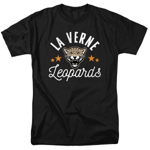 University of La Verne Official Leopards Adult T Shirt, Black - 1 of 4