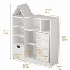 43.7" Tall Kids Bookshelf with Storage, Toy Organizer, Kids Bookshelf with Storage Cubby, for Playroom, Classroom, Kindergarten - 2 of 4