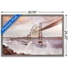 Trends International Roller Coaster Bridge Framed Wall Poster Prints - 3 of 4