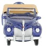 1941 Lincoln Continental Convertible Darian Blue Metallic with Tan Interior 1/87 (HO) Scale Diecast Model Car by Oxford Diecast - 3 of 4
