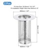 Unique Bargains Stainless Steel Bathroom Kitchen Hair Floor Drain Strainer - 2 of 3