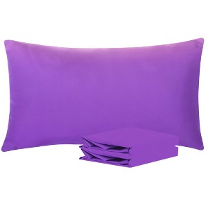 Brushed Microfiber Pillowcases, Super Soft Pillowcases with Envelope Closure - NTBAY - 1 of 4