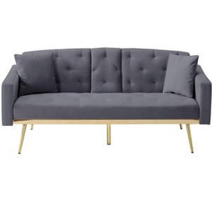 DOMETOUR 67.7 Inches Futon Sofa Bed, Modern Convertible Sofa Bed for Living Room Bedroom - 1 of 4