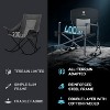 EVER ADVANCED Rocking Camping Chair, Outdoor Folding Rocker with Cup Holder, Steel, Supports 300 lbs - 3 of 4