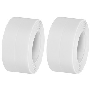 Unique Bargains PVC Waterproof Self-Adhesive Wall Corner Seal Caulk Strip Tape 2 Pcs - 1 of 4