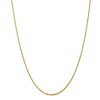 Black Bow Jewelry 2mm, 14k Yellow Gold Light Diamond Cut Rope Chain Necklace - 3 of 4