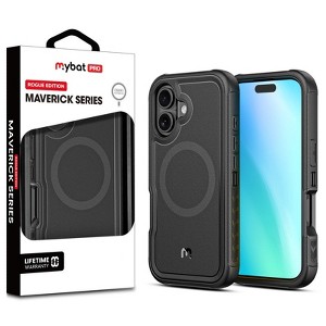 MyBat Pro Maverick Series Rogue Edition MagSafe Case for Apple iPhone 16 Plus - Black - 1 of 4