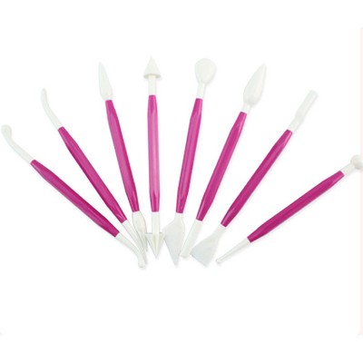 O'Creme Cake Decorating Fondant Gum Paste Modeling Tools, Pack of 8