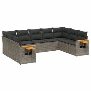 vidaXL Garden Sofa Set Grey - 1 of 4