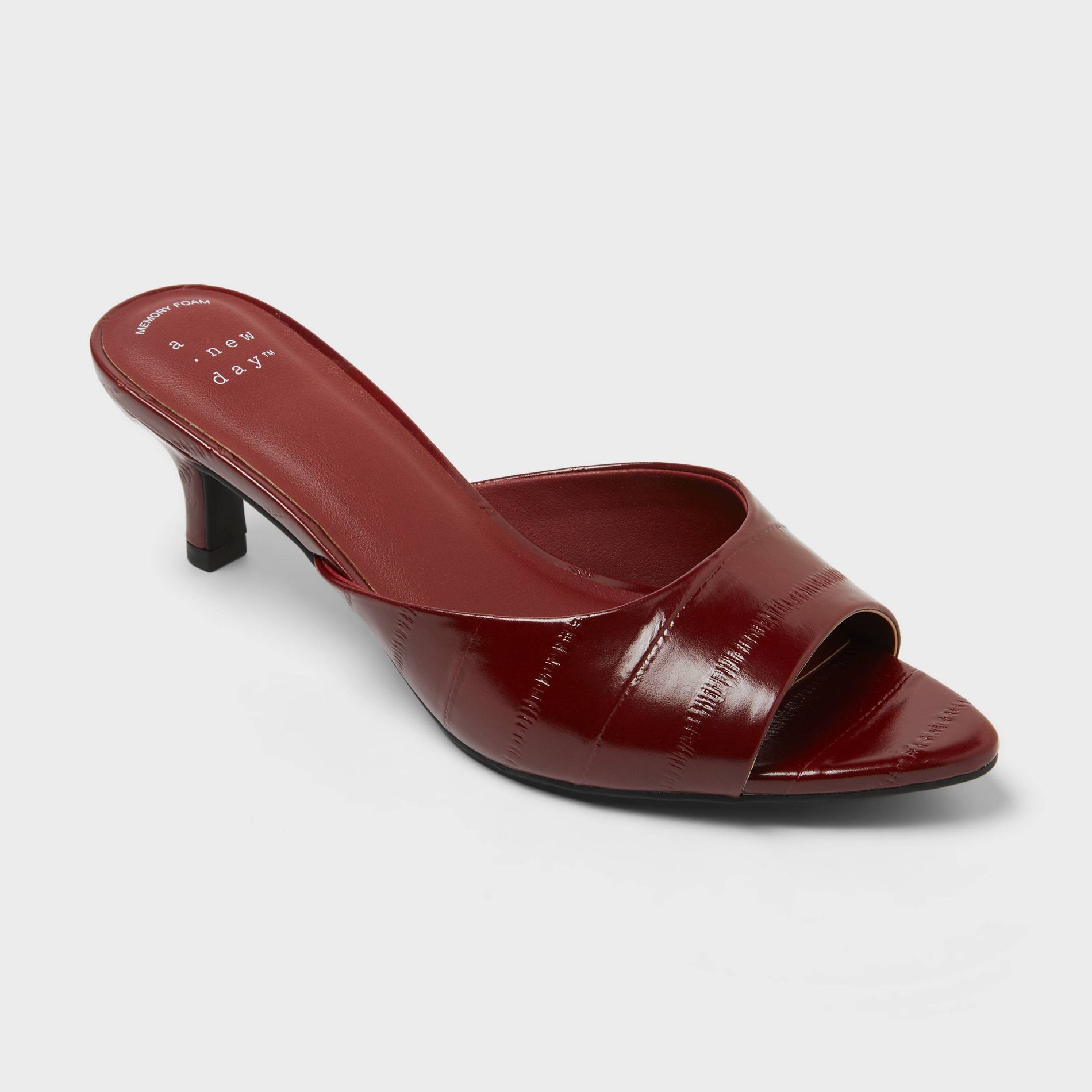 Women's Mary Heels - A New Day™ Burgundy 6