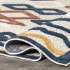 Nuloom Aiko Moroccan 5x8 Indoor/Outdoor Area Rug for Living Room Patio Deck Front Porch Kitchen, Blue/Ivory - image 4 of 4