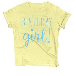 Lalo & Luna Happy Birthday T-Shirt (Girls 1 to 12) Sassy Kids Party Tee - Sweet Baby/Toddler Outfit - 1 of 2
