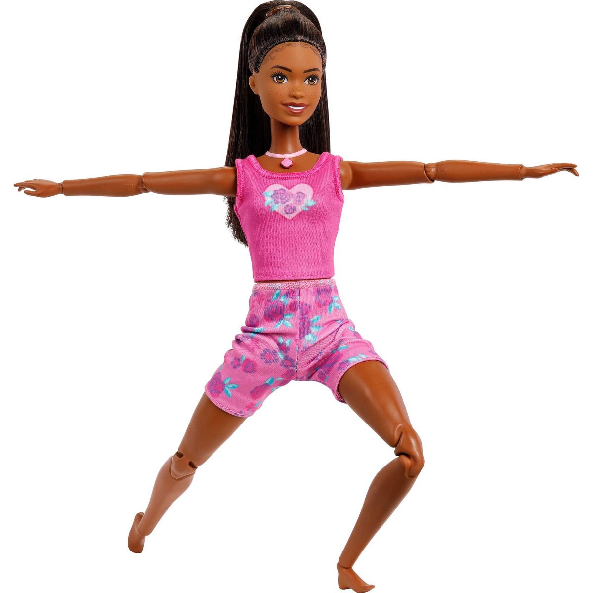 Barbie Mindful Moves Fashion Doll in Yoga Clothes with Audio, Lights and Music, Black Hair and Pet - thumbnail 4