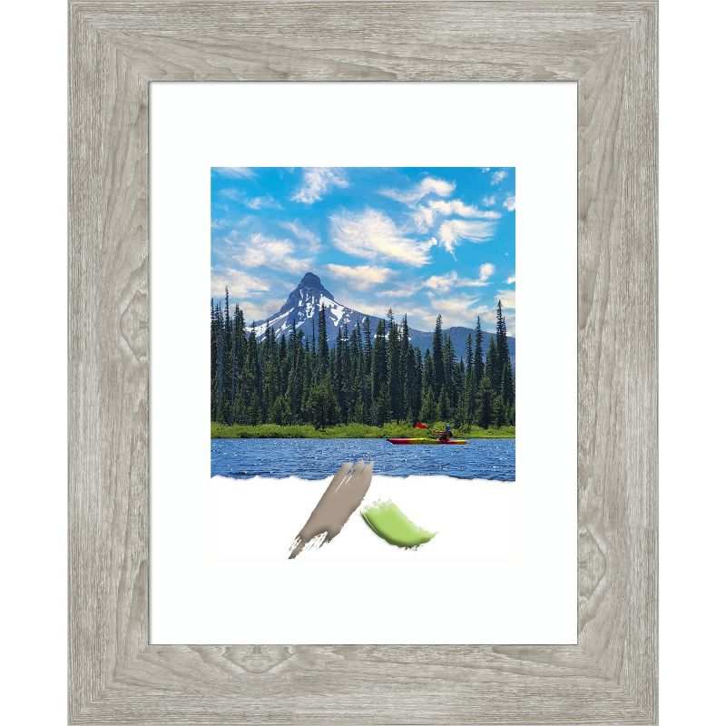 Amanti Art Dove Narrow Greywash Picture Frame, 1 of 6