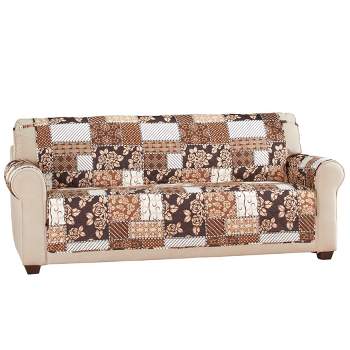 Collections Etc Floral Patchwork Furniture Cover