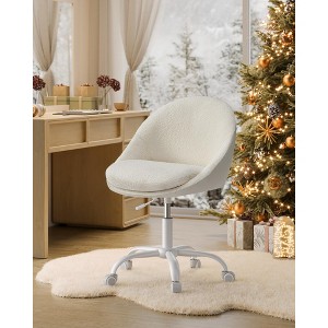 VASAGLE Office Chair, Vanity Chair, Desk Chair, Cotton-Linen Fabric, Foam Padding, Adjustable Height, for Home Office, Study, Bedroom, - 1 of 4