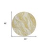 Gold Beige And Ivory Abstract Washable Indoor Outdoor Area Rug - 3 of 4