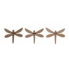 Transpac MDF Rustic Dragonfly Wall Decor Set of 3 Spring Home Decorations - 3 of 3