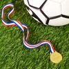 Juvale 12 Pack Gold Winning Participation Medal Awards for Contests with Neck Ribbon for Sports, Competitions, Olympic Style, Metal, 1.5 In - 3 of 4
