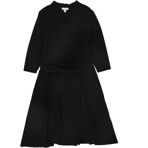 Charter Club Womens Knit 3/4-Sleeve Midi Dress - 1 of 1