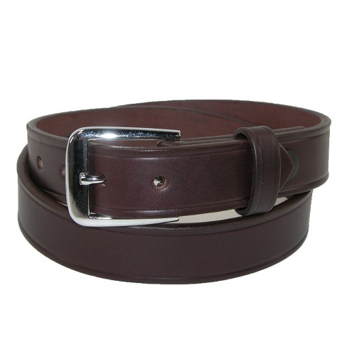 Boston Leather Men's Leather No Scratch Work Belt With Hook And Loop  Closure : Target