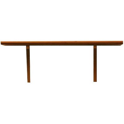 7.5" x 35" Mission Shelf with Bracket Honey Oak - InPlace