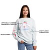 Cinnamoroll Strawberries Women’s Light Blue Crew Neck Long Sleeve Fleece Sweatshirt - 2 of 4