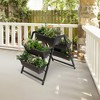 Costway 31”H Raised Garden Bed 3-Tier Vertical Planter w/5 Plant Boxes Indoor Outdoor - 3 of 4