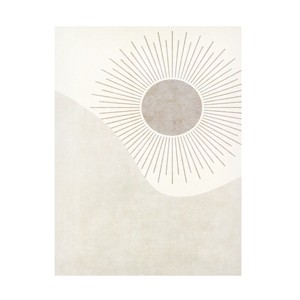 Tom Quartermaine 'Set of 2 Boho Neutral Sun Moon Prints 2' Canvas Art - 1 of 4