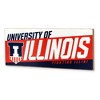 NCAA Illinois Fighting Illini Wood Wall Sign: Sports Art, Horizontal Decor - 2 of 4
