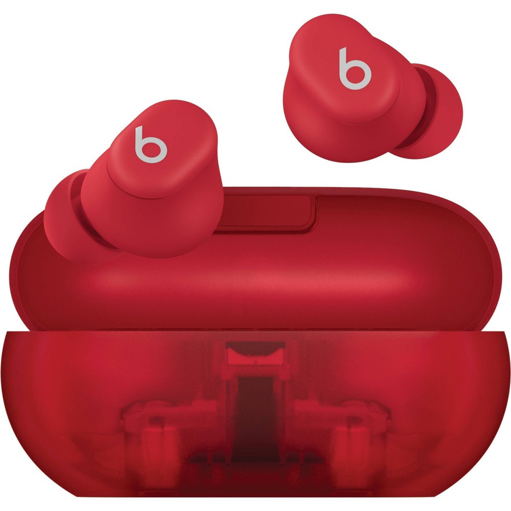 Refurbished Beats Solo Buds True Wireless Bluetooth Earbuds - Transparent Red - Target Certified Refurbished