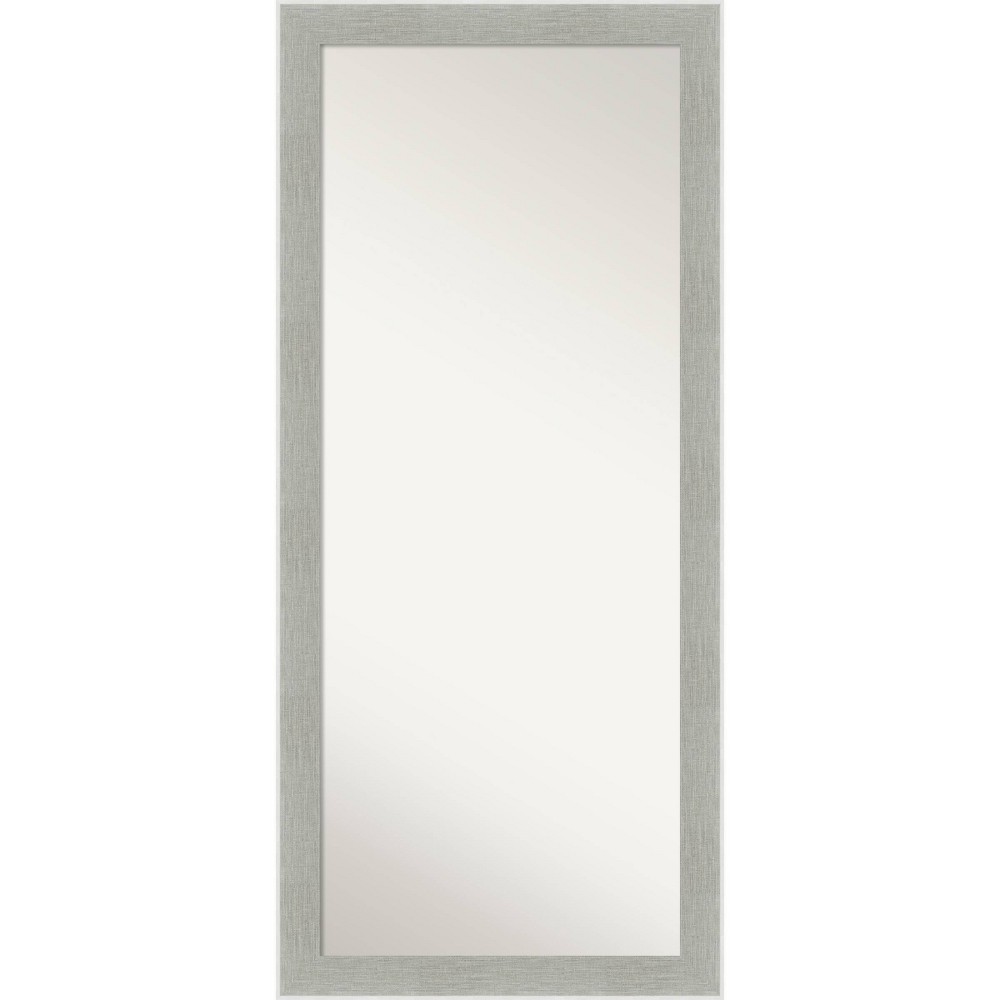 Photos - Wall Mirror 29" x 65" Glam Framed Full Length Floor/Leaner Mirror Linen Gray - Amanti