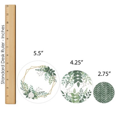 Boho Botanical Greenery Party Table Centerpiece Kit - Set of 30
