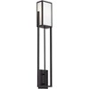 Possini Euro Design Possini Euro 40" High Black and Acrylic Shade Wall Sconce - 2 of 3